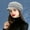 Grey, variant on Winter Knit Hat Winter Beanie Hats for Women Slouchy Beanie Cap with Visor Warm Newsboy Skull Cap
