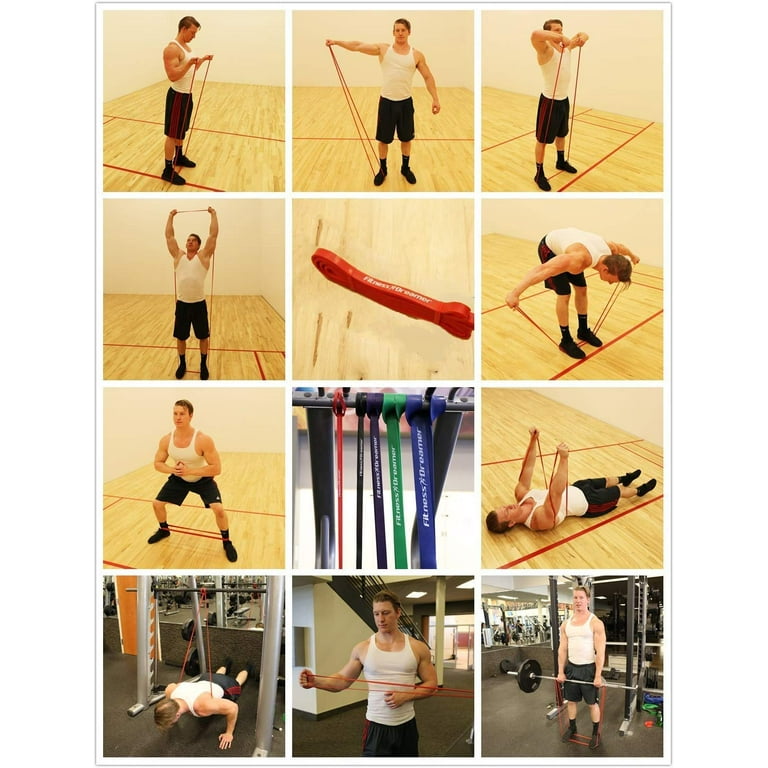 Resistance Bands Exercise Loop Bands and Workout Bands 41 inch Fitness Bands for Training or Physical Therapy Improve Mobility and Strength Black Walmart