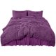 thumbnail image 1 of Fluffy Duvet Cover Sets, Faux Fur Bedding Set, Plush Shaggy Quilt Cover Zipper Close & Ties, 4 Pcs 1 Duvet Cover (No Duvet&Pillow Insert) +1 Bed Skirt + 2 Pillowcases King Purple Unique Bargains Juego de Edredón Funda, 1 of 6