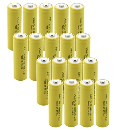 18pc AA 1.2V 800mAh NiCd Rechargeable Button Top Assembly Cell Batteries