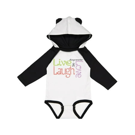 

Inktastic Live Laugh Love Gift Baby Boy Long Sleeve Bodysuit
