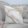 thumbnail image 4 of White Golden Marble 16x16 Pillow Covers Set of 2, Modern Abstract Art Marble Crack Throw Pillow Covers Decorative Couch Cushion Case, Microfiber Square Pillowcases for Bedroom Car Living Room, 4 of 7