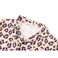 thumbnail image 2 of Beezizac Little & Big Girls Pajama Yellow & Pink Leopard Satin Silky Short Sleeves Set Trendy Cozy 2-PC Outfit Kid Size 12, 2 of 7