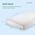 thumbnail image 2 of Colchon 16cm resortes Individual Blanco, 2 of 7