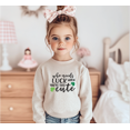 thumbnail image 3 of Bump and Beyond Designs Kids St. Patrick's Day Shirt, Who Needs Luck When You're This Cute Sweatshirt (Heather Grey 5/6T), 3 of 4