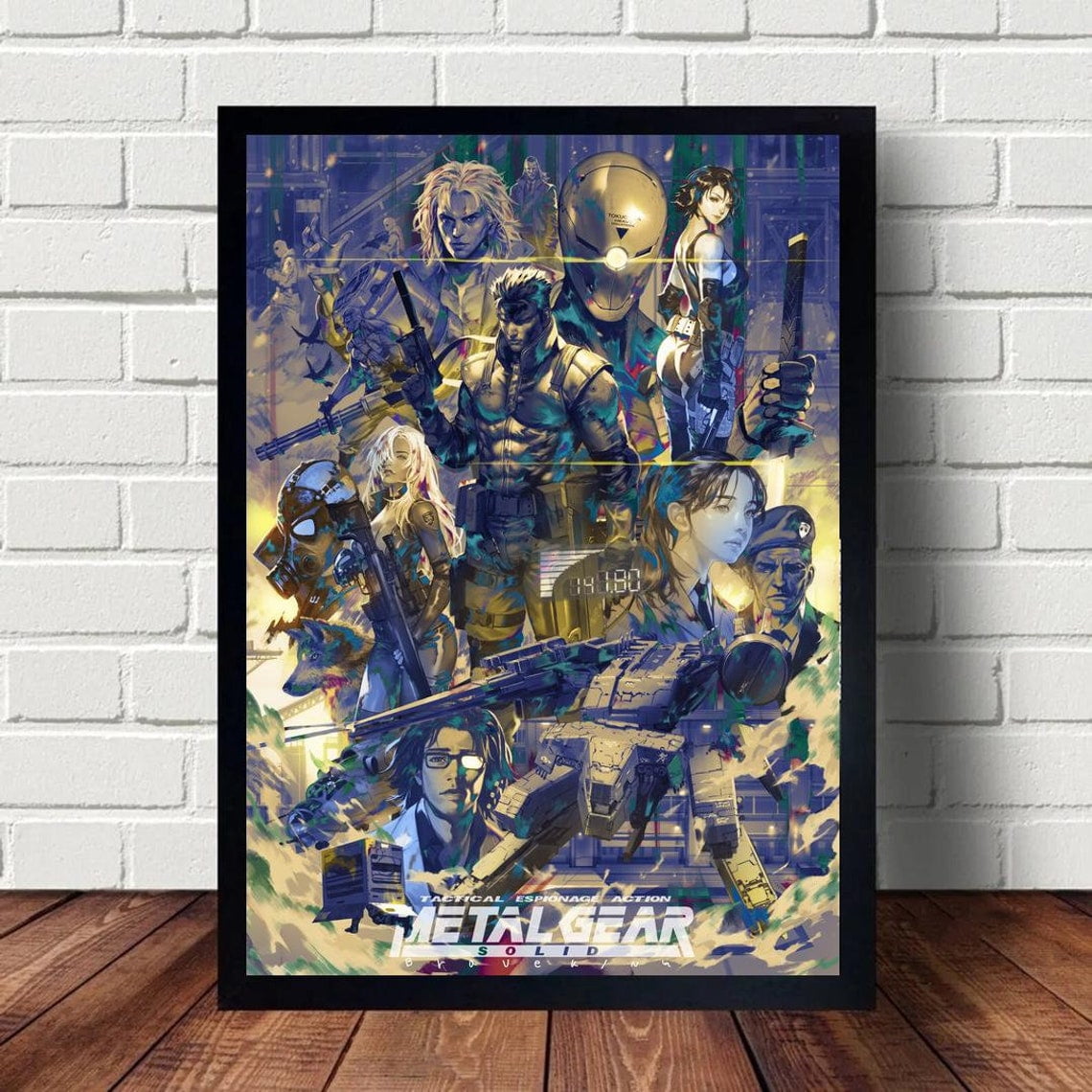 Metal Gear Video Game Poster, Wall Art, Unframed Paper Poster 8x10in