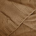 thumbnail image 4 of JUNWELL Womens Chunky Cable Knit Oversized Off The Shoulder Sweaters Comfortable Crewneck Lantern Long Sleeve Solid Color Loose Pullover Sweater Black XL, 4 of 6