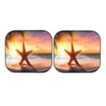 thumbnail image 7 of Haiem Starfish Sunset Sea Beach Windshield Sun Shade: Universal Foldable 2-Piece Car Front Window Sunshade - Blocks Uv Rays, And Reduces Heat,Essential Car Accessory Large, 7 of 7