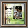 thumbnail image 2 of Home is Where Your Story Begins, House Warming Gift for New Home Owners, Decorative Family Picture Frame, 10x10, 6440, 2 of 5