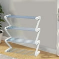 thumbnail image 5 of Miogawg Shoe Rack, 4 Tier Stainless Steel Shoe Organizer,Free Standing Shoes Rack With Sturdy Frame Shoe Rack For Entryway, Hallway, Bedroom, Bathroom., 5 of 6