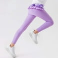 thumbnail image 2 of High Waisted Shorts Girls Yoga Sports Ruffled Pants Big Children, 2 of 8