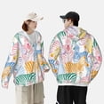 thumbnail image 6 of Sigee Zebra Colourful Print UPF50+ Men's Sun Protection Hoodie Shirt SPF UV Shirt Long Sleeve Fishing Outdoor Lightweight, S-3XL, 6 of 9