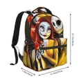 thumbnail image 2 of Goofa The Nightmare Before Christmas Pattern Casual Backpack for School & Travel – Lightweight Ergonomic Backpack with Laptop Compartment, Multiple Pockets-One Size, 2 of 5