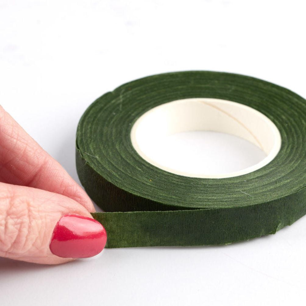 6pc Floral Work Supplies Dark Green Tape Set - for DIY Floral Design - Factory Direct Craft