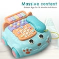 thumbnail image 4 of Teléfono Educativo Para Bebés Juguete Música Interactiva Inglés Chino Chino Bilingüe Niños De Juguete Finge Teléfono Para Niños Material ABS, 4 of 7