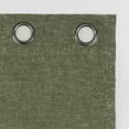 thumbnail image 5 of Sun Zero Isidora Velvet Magnetic Closure 100% Blackout Grommet Curtain Panel, 40"W x 96"L, Olive Green, 5 of 10