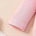 thumbnail image 7 of Karoyedx Baby Clothes Preemie Clothes Baby Girl Outfit Newborn Ribbed Romper Knitted Pants Headband Coming Home Outfits Red Size,18-24 Months, 7 of 7