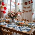 thumbnail image 5 of Round Placemats Abstract White Feathers 15 inch Set of 6 Table Mats for Dining Table Blue Modern Art Heat Resistant Non-Slip Kitchen & Home Decorative Place Mat Set, 5 of 8