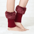 thumbnail image 1 of Red leg warmer thermal socks, 1 of 3