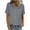 *Gray, variant on Women's Lapel Button Down Shirts,Ladies Short Sleeve Blouses,Summer Stretchy Breathable Tops for Women,Blue,S-2XL
