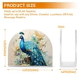thumbnail image 3 of Peacock in Blue Acrylic Napkin Holder Clear Paper Tissue Dispenser Kitchen Dining Room Bathroom Party Hotel, 3 of 8