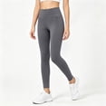 thumbnail image 2 of Gibobby Girls High Waist Yoga Pants Athletic Leggings Kids Toddler Girls 2T 3T 4T 5T 6T Dance Running Yoga Pants Stretchy Workout Active Tights Girls Athletic Pants,Dark Gray,Size 7-8T, 2 of 6