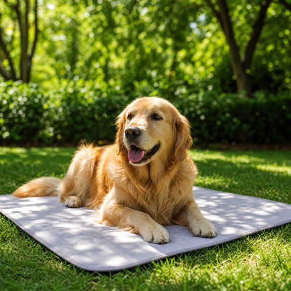 Pet Cooling Ice Mat, Gel Infused Summer Sleep Pad for Dogs & Cats, Non-Toxic Latex Sofa Protector, Self-Cooling Pad for Senior Pets & Warm Climates, Gray