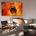 thumbnail image 6 of Abstract Portrayal Of a Screaming Face Poster Decorative Painting Canvas Wall Art Living Room Posters Bedroom Painting,Frame-style,24x36inch(60x90cm), 6 of 8