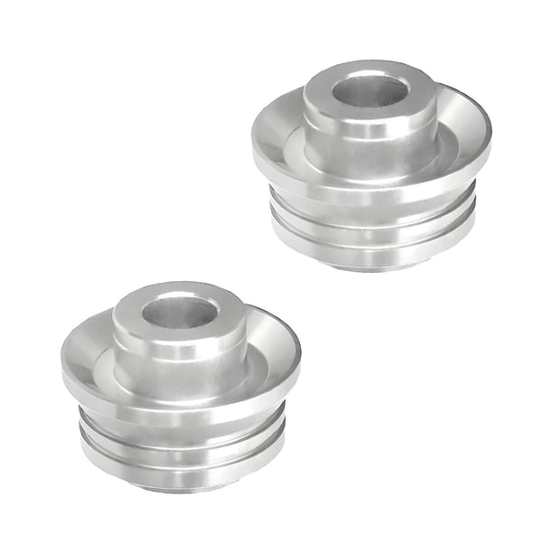 2 piezas de eje de cubo de rueda, accesorios de piezas de rueda de aleación de aluminio para Crf450R Crf450x Crf450RX, piezas de reparación fáciles de Plata