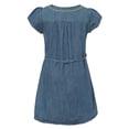 thumbnail image 2 of Richie House Girls' Denim Dress with Embroidery RH1919, 2 of 2