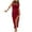 Red, variant on YABCSAZ Summer Dresses for Women 2024 Sleeveeless V-Neck Tank Dress Casual Ribbed Drawstring Ruched Sexy High Slit Dresses