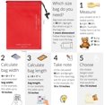 thumbnail image 4 of PALTERWEAR Drawstring Bag with Toggle - Nylon Cinch and Ditty Pouch Six-Pack (Red, 5 x 7 Inch, Set of 6), 4 of 7
