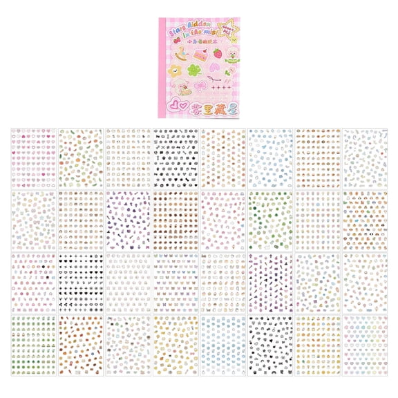 Fun Mini Cut Out Sticker Book Featuring Animal Food Sticker to Improve Children Imagination and Artistic Skills