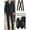 Blank, variant on [4pcs Men's Suit] 4pcs Men's Solid Color Suit Set | Two Button Jacket Vest Trousers and Adjustable Coffee Suspender Clips | Ideal for Date Party Wedding and Business