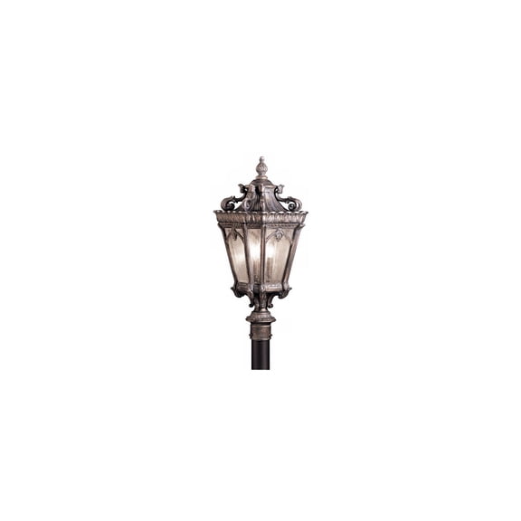 Kichler Tournai 30" High Traditional Silver Scroll Outdoor Post Light