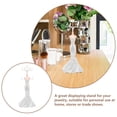thumbnail image 3 of IDEANATEGRATE White Jewelry Stand with Stable Base for Necklace Display and Bracelet Holder, 3 of 7