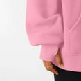 thumbnail image 5 of Womens Oversized V Neck Hoodies , Fleece Long Sleeve Pullover Sweatshirts, Fall Trendy Outfits, 5 of 8