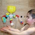 thumbnail image 5 of Buddy & Barney: Bath Time Waterfall - 16pc Water Works Pipes, Valves & Water Wheel, Construction & Building, Tub & Water Toy, Toddlers Kids Age 18mo+, 5 of 10