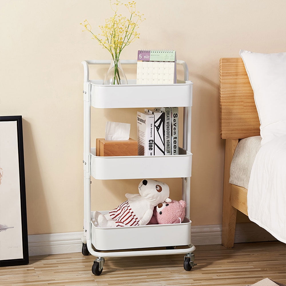 Lowestbest 3-Tier Kitchen Storage Utility Cart, Microwave Oven Stand Storage Cart, Multifunction Storage Cart for Bedroom, Kitchen, Office Lowestbest 3-Tier Kitchen Storage Utility Cart, Microwave Oven Stand Storage Cart, Multifunction Storage Cart for Bedroom, Kitchen, Office