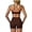 Dark Brown_with Pocket, variant on PISONIC Women Two Piece Workout Sets Support Ruched Cross Back Sports Bras Matching Booty Lifting Shorts Gym Yoga Outfits