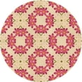 thumbnail image 1 of Ahgly Company Indoor Round Patterned Valentine Red Area Rugs, 7' Round, 1 of 6