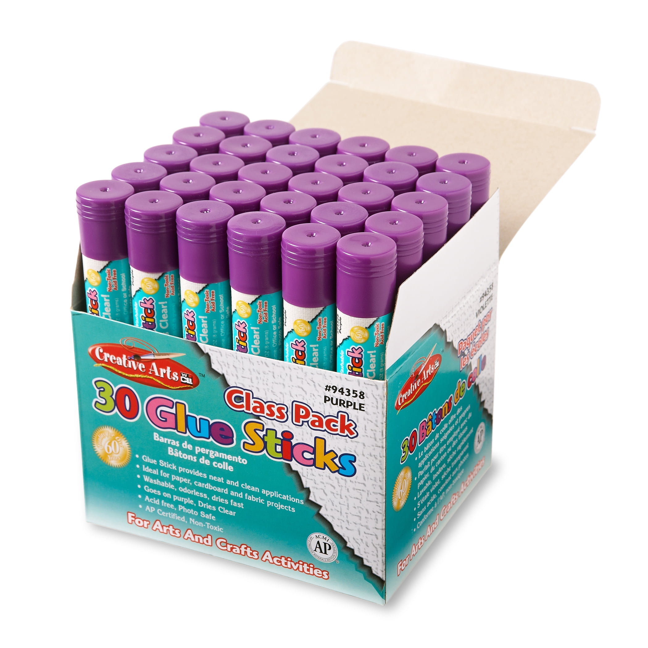 Economy Glue Classpack .28 Oz 30ct Purple