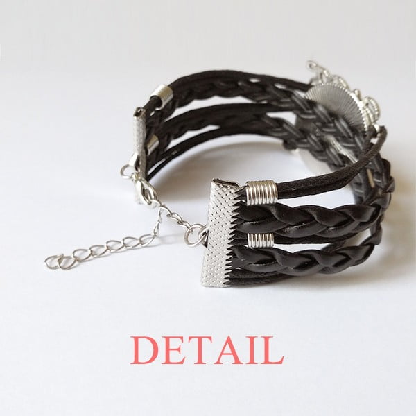 Charm Bracelet - Rhodium Plate Round Eye Hook with Twist