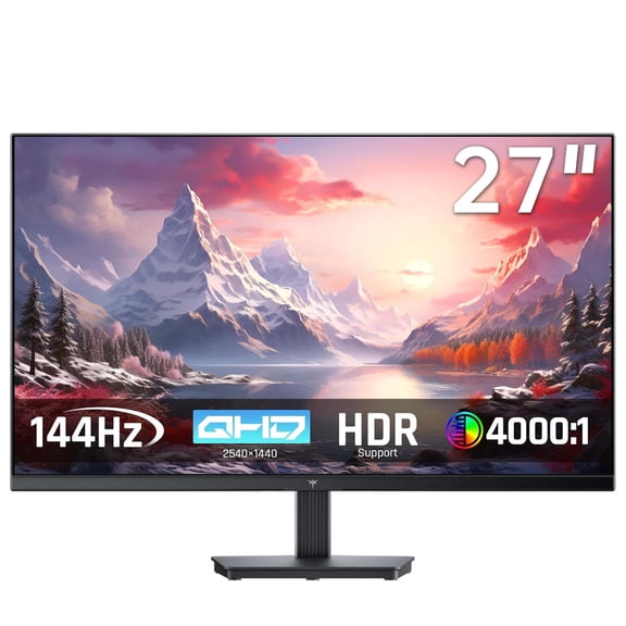 Restored KTC 27 Inch QHD Computer Monitor, 2K 100Hz IPS Gaming Monitor, 1440P Frameless Eye Care PC Office Monitor with HDMI/DP, FreeSync & G-Sync, HDR10, VESA, Tilt Adjustable,H27T27