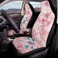 thumbnail image 4 of Uourmeti Polyester Auto Front and Back Seat Protector Cover for Automobile, Interior Decor Stretchy Auto Seat Protector, Dragonfly and Blossom Pattern, 4 of 12