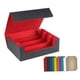 thumbnail image 4 of Estuche para tarjetas coleccionables, organizador multiusos premium para tarjetas deportivas Forro Negro Rojo, 4 of 9