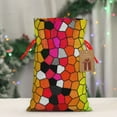 thumbnail image 4 of Fuzoiu Colorful Tie Dye Stained Glass 1 Print Christmas Gift Bag,Burlap Gift Bag with Drawstring Closure & Hang Tag,Perfect for Holidays, Birthdays, and Special Occasions-Small, 4 of 6