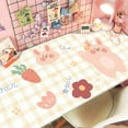 thumbnail image 1 of Desk Pad, Cute Cartoon Table Cover Desk Mat Water Repellent Protector Blotter Mouse Pad for Writing, Laptop, Desktop for Kids Girls (40cm*80cm, Pink Rabbit), 1 of 1