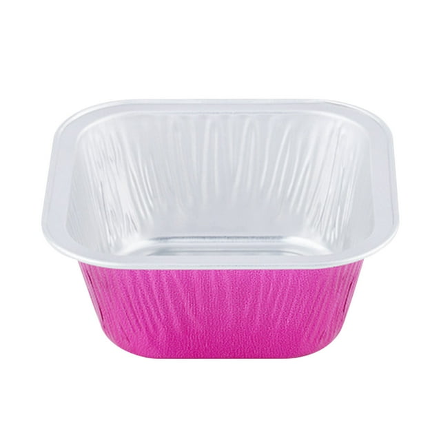 Pompotops Foil Cupcake Cups Square Lid Cupcake Cups, Mini Cupcake Cups Kitchen Baking Cups 100 PCS Clearance