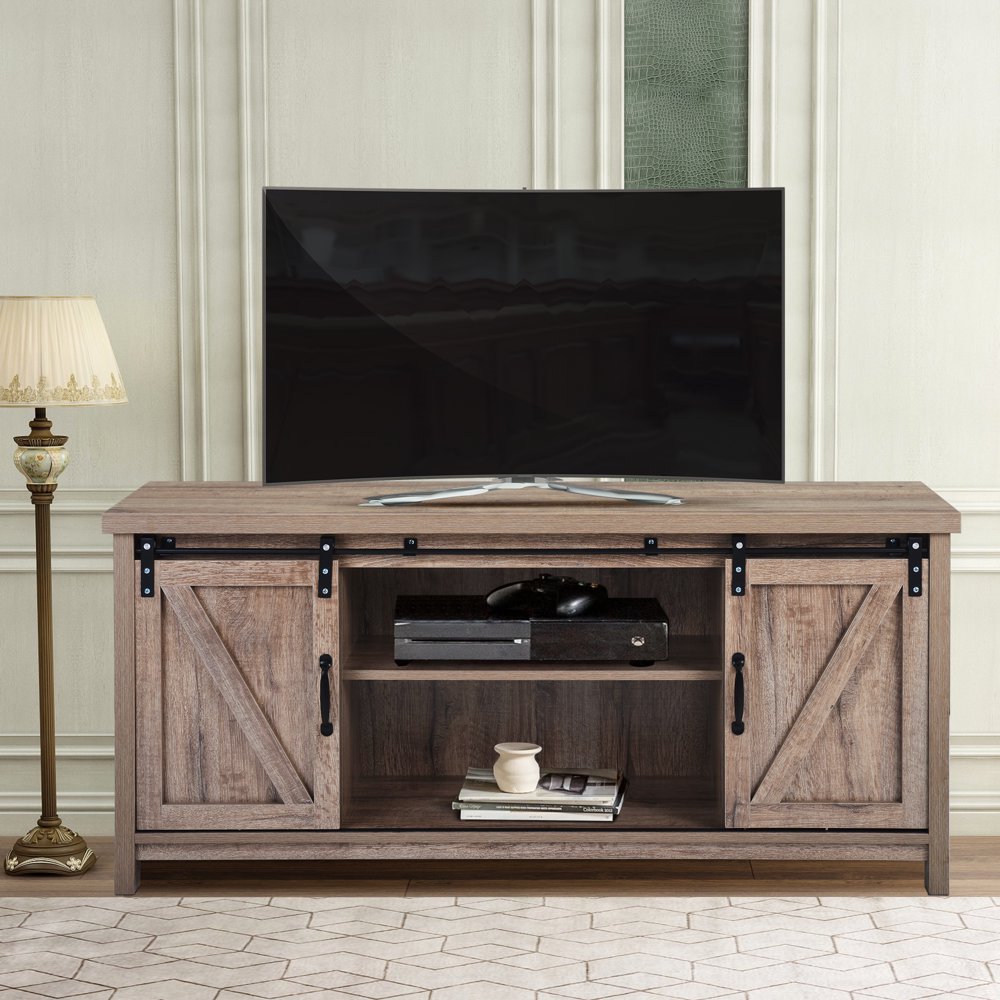 Modern Farmhouse TV Stand, 2020 New 51 Inch Television Stand with